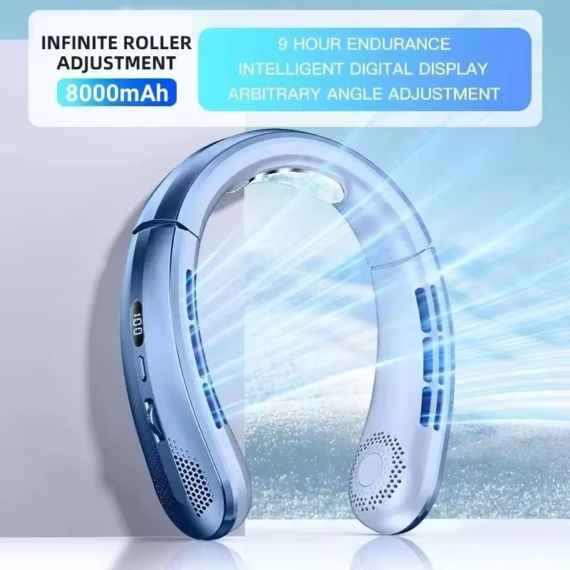 Wearable Neck Fan – Hands-Free Cooling (8000mAh)