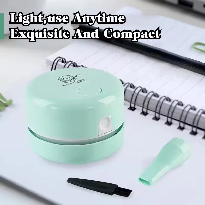 Mini Desk Vacuum – Portable Keyboard & Dust Cleaner