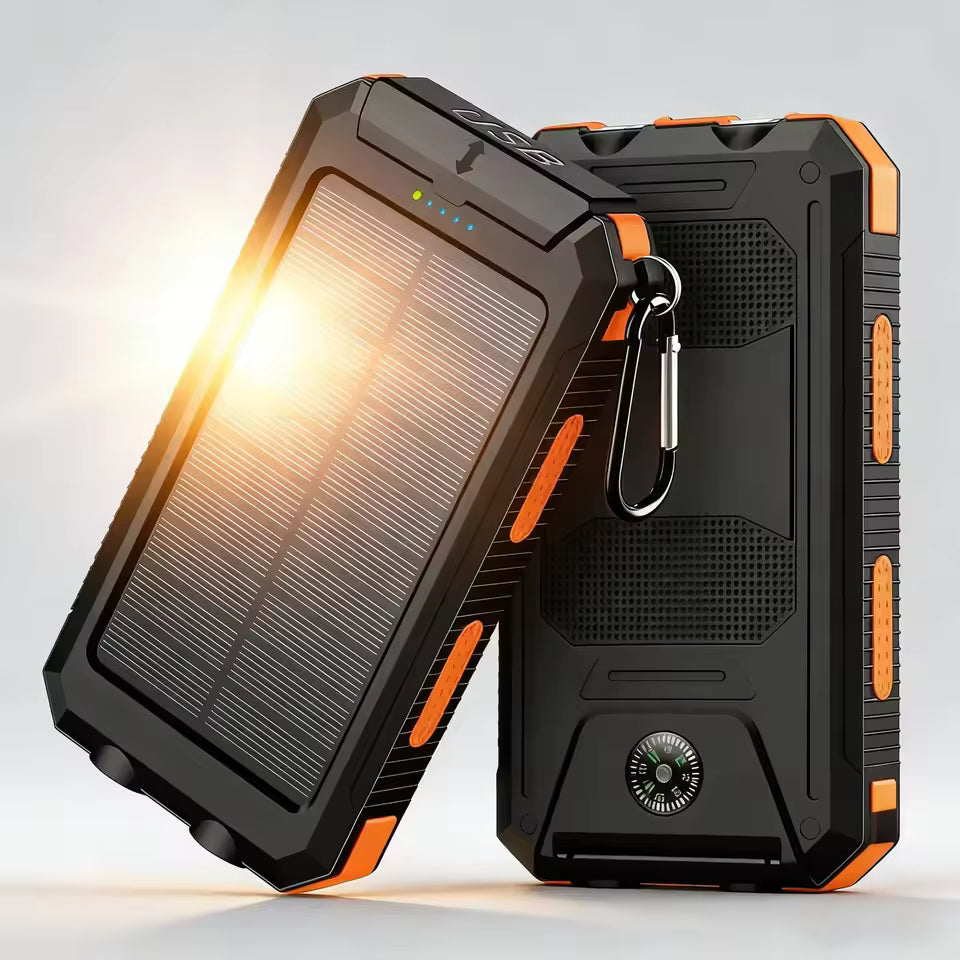 Solar Power Bank – Waterproof Fast Charging (10000mAh)